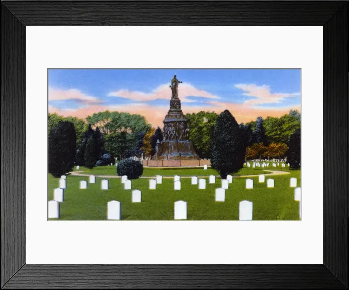 Framed Print : Arlington, Virginia, USA - Confederate Memorial and graves Framed Print : Arlington, Virginia, USA - Confederate Memorial and graves