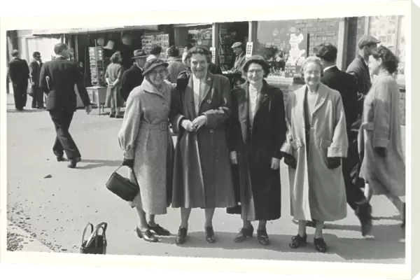 Seaside Holiday - Candid photograph - Four jolly women