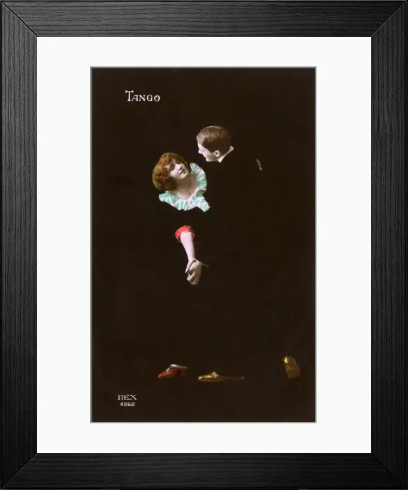 Framed Print : A couple dancing a tango Framed Print : A couple dancing a tango