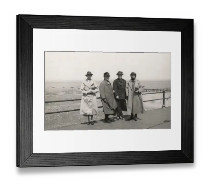 Framed Print : Seaside Holiday - Candid photograph - Four elderly ladies Framed Print : Seaside Holiday - Candid photograph - Four elderly ladies