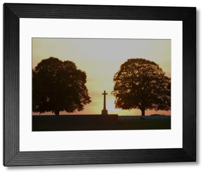 Framed Print : Courcelette Cemetery - Somme Battlefield Framed Print : Courcelette Cemetery - Somme Battlefield