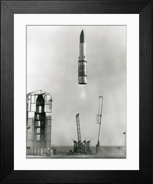 Framed Print : Black Arrow three-stage satellite launche Framed Print : Black Arrow three-stage satellite launche