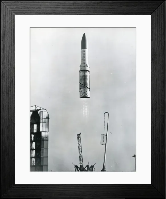 Framed Print : Black Arrow three-stage satellite launche Framed Print : Black Arrow three-stage satellite launche