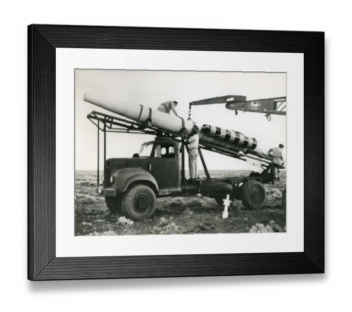 Framed Print : Bristol Bobbin recoverable ramjet test vehicle recovered