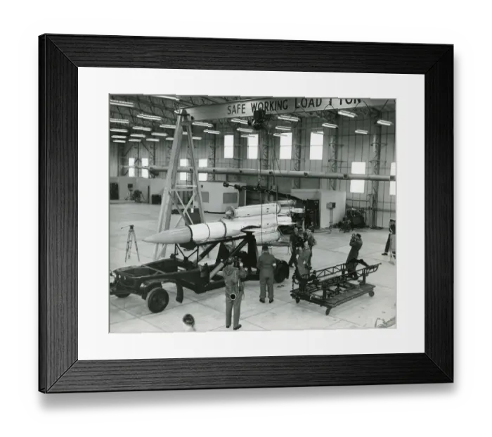 Framed Print : Bristol Bloodhound surface-to-air missile, North Coates Framed Print : Bristol Bloodhound surface-to-air missile, North Coates