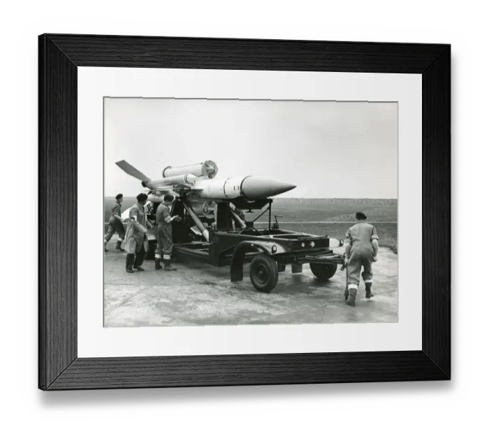 Framed Print : Bristol Bloodhound surface-to-air missile, North Coates Framed Print : Bristol Bloodhound surface-to-air missile, North Coates