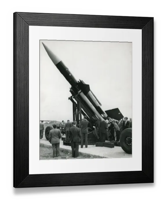 Framed Print : Bristol Bloodhound guided missile unveiled at Filton Framed Print : Bristol Bloodhound guided missile unveiled at Filton