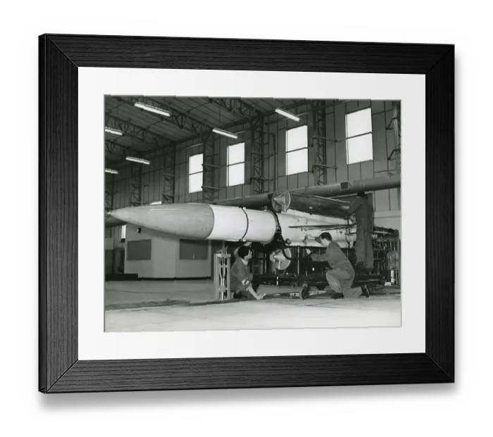 Framed Print : Bristol Bloodhound surface-to-air missile, North Coates Framed Print : Bristol Bloodhound surface-to-air missile, North Coates
