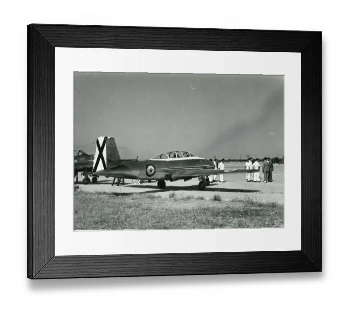 Framed Print : Hispano HA-200R Saeta 1955
