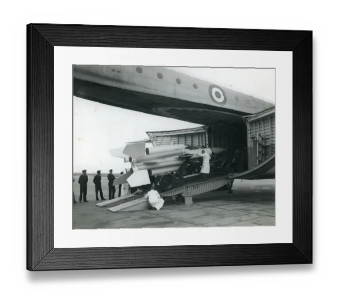 Framed Print : Bristol Bloodhound surface-to-air guided missile Framed Print : Bristol Bloodhound surface-to-air guided missile