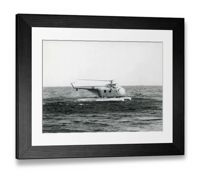 Framed Print : An early Westland Whirlwind 1 on inflatable pontoons Framed Print : An early Westland Whirlwind 1 on inflatable pontoons