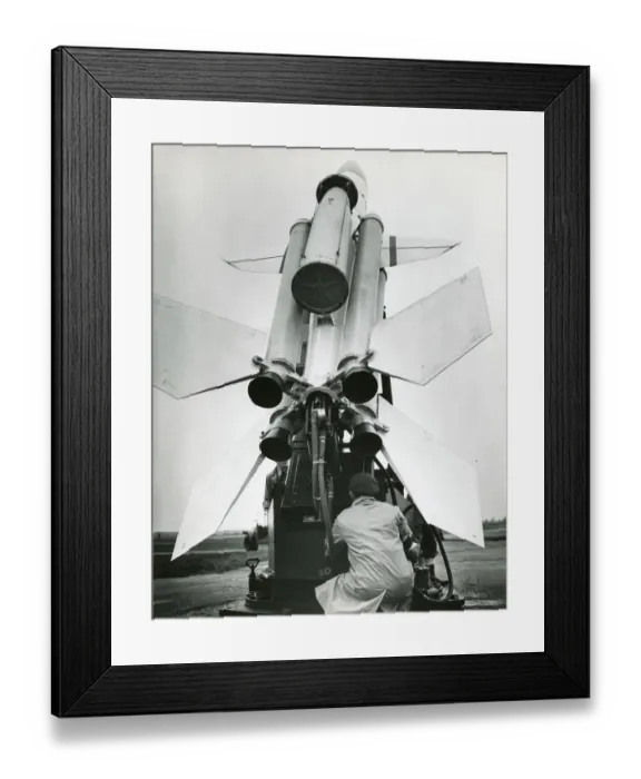 Framed Print : Bristol Bloodhound surface-to-air missile, North Coates Framed Print : Bristol Bloodhound surface-to-air missile, North Coates