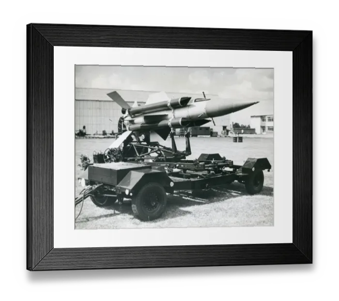 Framed Print : An English Electric Thunderbird surface-to-air guided missil Framed Print : An English Electric Thunderbird surface-to-air guided missil