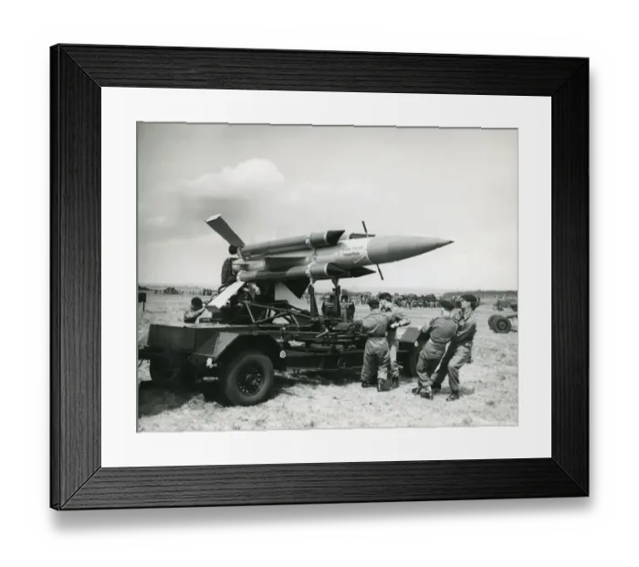 Framed Print : English Electric Thunderbird surface-to-air guided missile Framed Print : English Electric Thunderbird surface-to-air guided missile