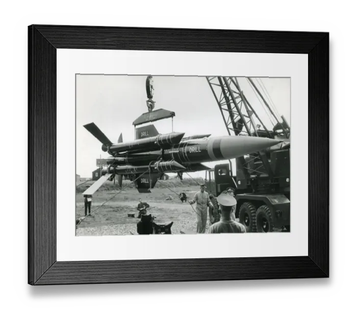 Framed Print : English Electric Thunderbird surface-to-air guided drill Framed Print : English Electric Thunderbird surface-to-air guided drill
