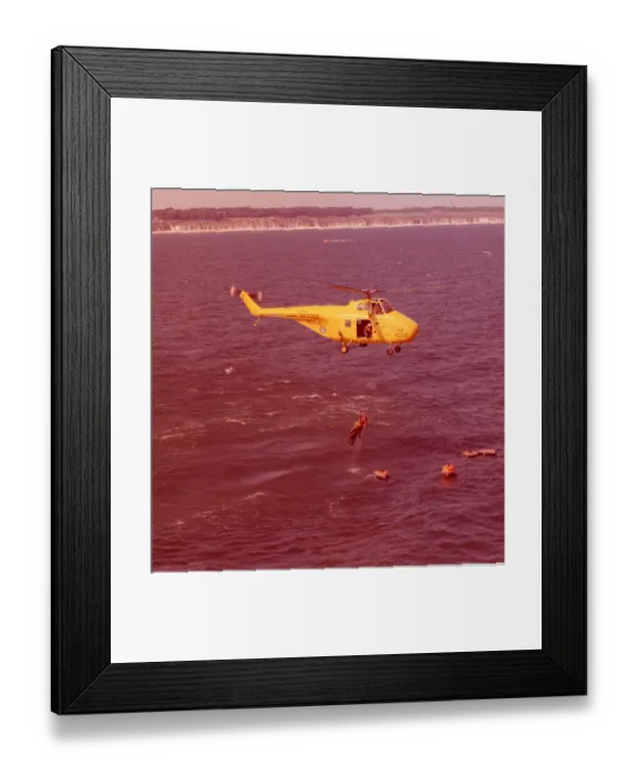 Framed Print : Westland Whirlwind HARMk10, XJ729 in June 1973 Framed Print : Westland Whirlwind HARMk10, XJ729 in June 1973