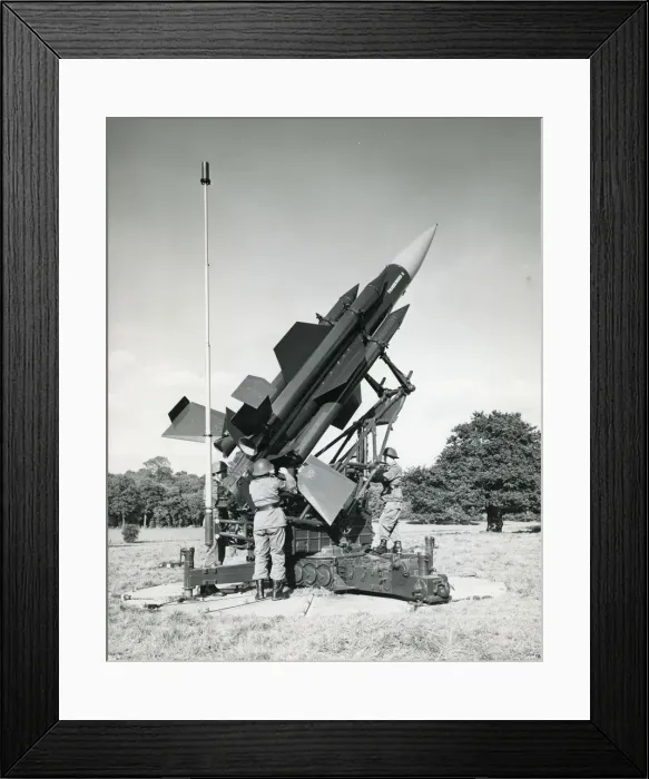 Framed Print : English Electric Thunderbird surface-to-air guided missiles Framed Print : English Electric Thunderbird surface-to-air guided missiles