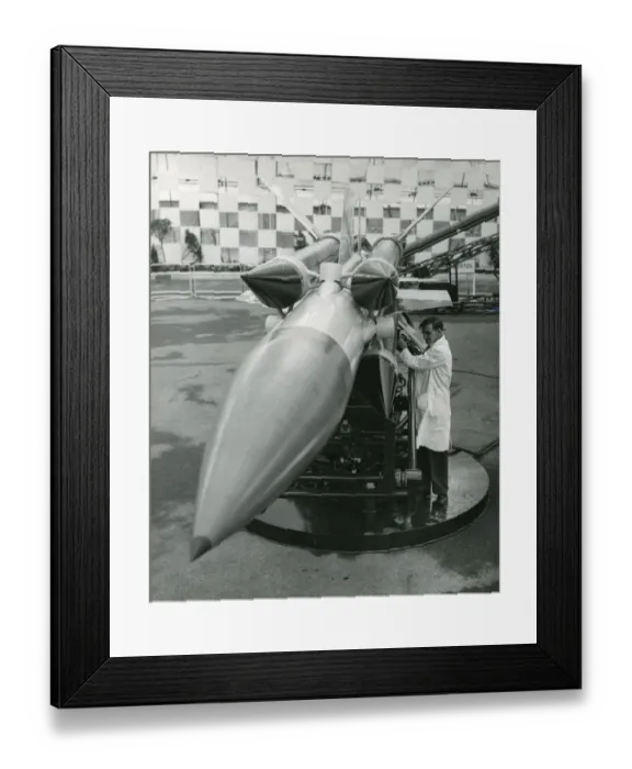 Framed Print : English Electric Thunderbird surface-to-air guided missile Framed Print : English Electric Thunderbird surface-to-air guided missile