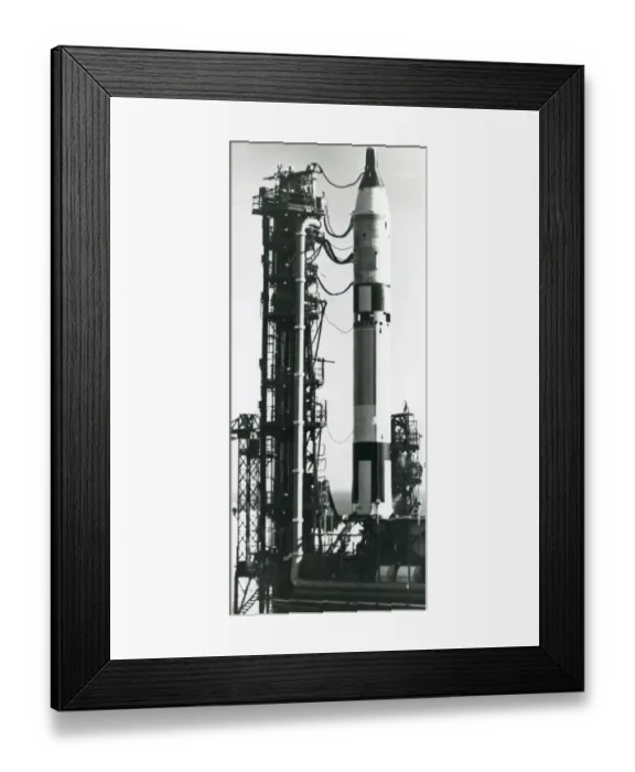 Framed Print : Gemini spacecraft on its Titan II launch vehicle Framed Print : Gemini spacecraft on its Titan II launch vehicle
