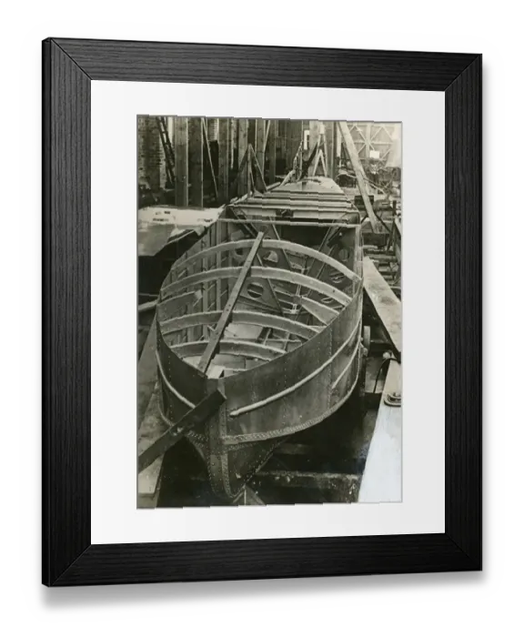 Framed Print : Saunders-Roe A17 Cutty Sark hull construction Framed Print : Saunders-Roe A17 Cutty Sark hull construction