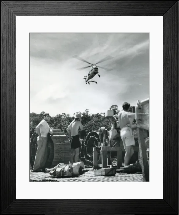 Framed Print : Sikorsky S-58, N886, of World Wide Air Services Framed Print : Sikorsky S-58, N886, of World Wide Air Services