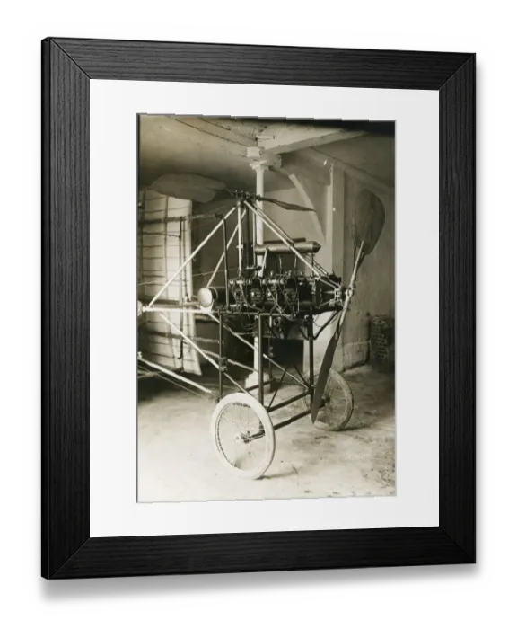 Framed Print : Bertin II helicopter of 1908 Framed Print : Bertin II helicopter of 1908