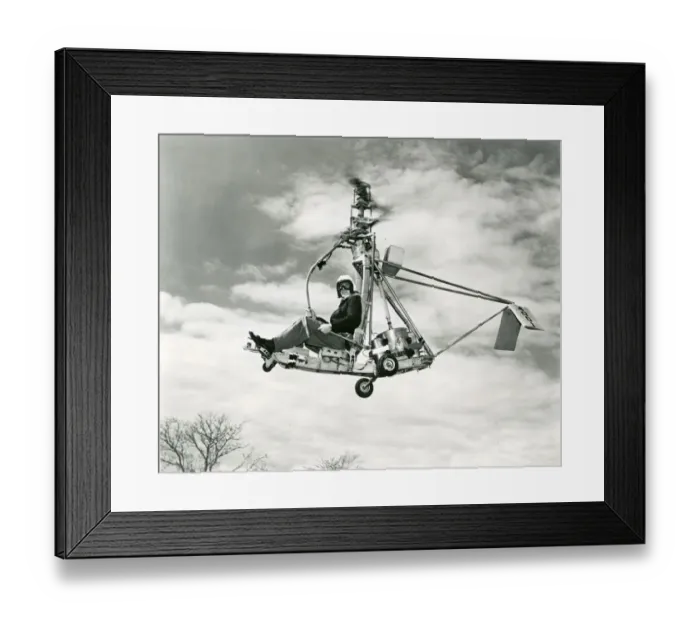 Framed Print : Gyrodyne XRON-1 Rotorcycle, 4001 Framed Print : Gyrodyne XRON-1 Rotorcycle, 4001