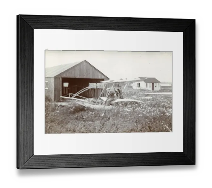 Framed Print : Major Baden-Powell in his ?Quadruplane? of 1909 at Dagenham Framed Print : Major Baden-Powell in his ?Quadruplane? of 1909 at Dagenham