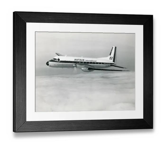 Framed Print : Hawker Siddeley HS748 Series 2, G-ATMI, of Autair Framed Print : Hawker Siddeley HS748 Series 2, G-ATMI, of Autair