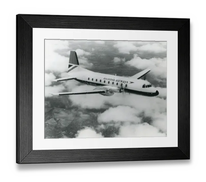 Framed Print : Hawker Siddeley HS748 Series 2A, G-BCOE, of British Airways Framed Print : Hawker Siddeley HS748 Series 2A, G-BCOE, of British Airways