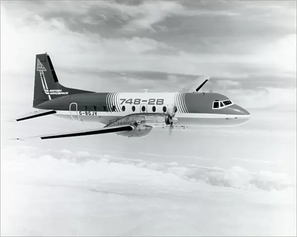 The prototype British Aerospace 748-2B, G-BGJV