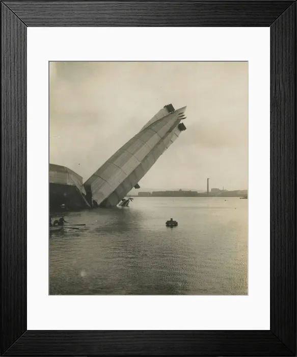 Framed Print : HMA No1 Mayfly after structural failure in Cavendish Dock Framed Print : HMA No1 Mayfly after structural failure in Cavendish Dock