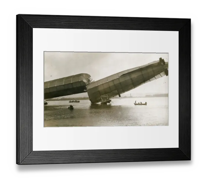 Framed Print : HMA No1 Mayfly after structural failure in Cavendish Dock Framed Print : HMA No1 Mayfly after structural failure in Cavendish Dock