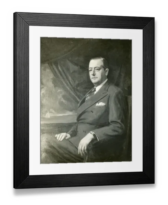 Framed Print : Portrait by Cuthbert Orde of Sir Charles Richard Fairey Framed Print : Portrait by Cuthbert Orde of Sir Charles Richard Fairey