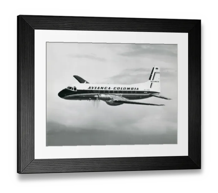 Framed Print : Hawker Siddeley HS748 Series 2A, HK-1408, of Avianca Framed Print : Hawker Siddeley HS748 Series 2A, HK-1408, of Avianca