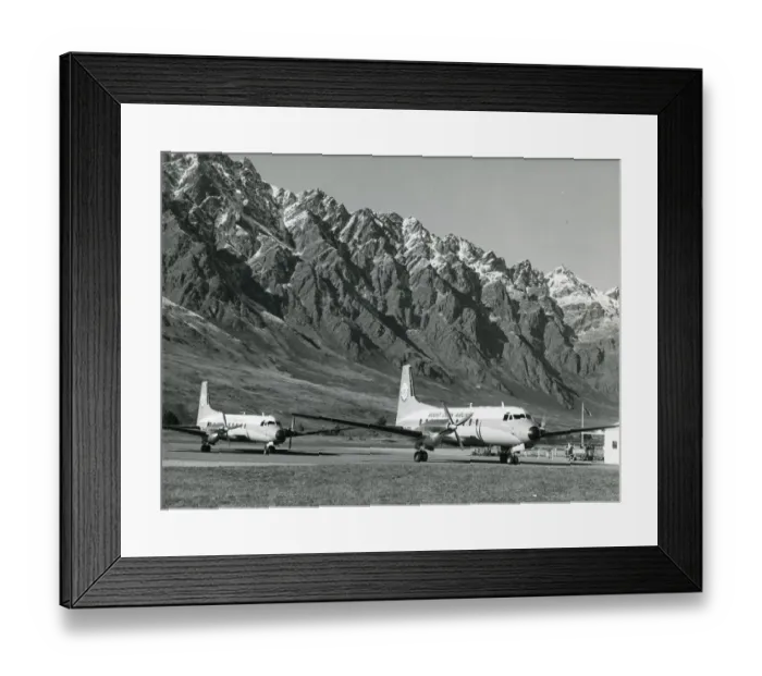 Framed Print : Two Hawker Siddeley HS748 Series 2As, ZK-CWJ and ZK-DES? Framed Print : Two Hawker Siddeley HS748 Series 2As, ZK-CWJ and ZK-DES?