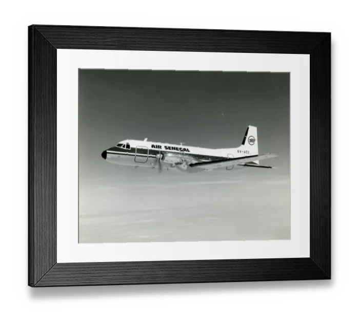 Framed Print : British Aerospace BAe748 Series 2A, 6V-AEO, of Air Senegal