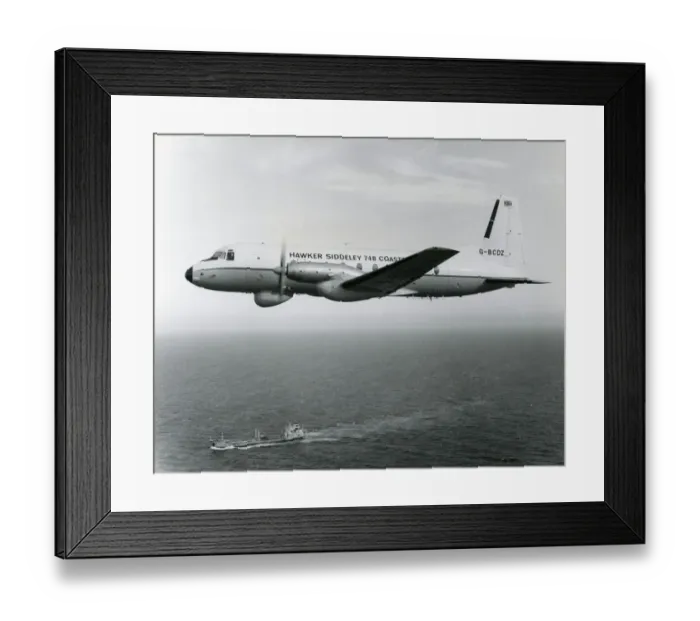 Framed Print : Hawker Siddeley HS748 Coastguarder demonstrator, G-BCDZ Framed Print : Hawker Siddeley HS748 Coastguarder demonstrator, G-BCDZ
