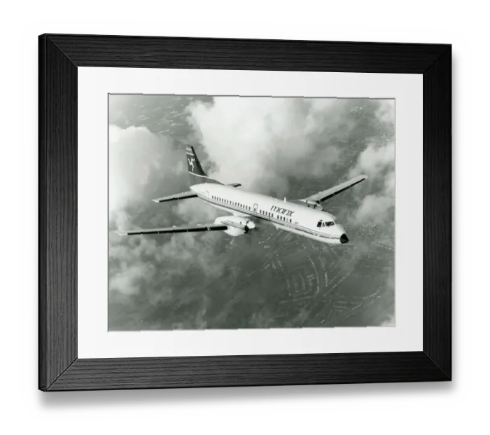 Framed Print : A British Aerospace ATP, G-UIET, of Manx Airlines Framed Print : A British Aerospace ATP, G-UIET, of Manx Airlines