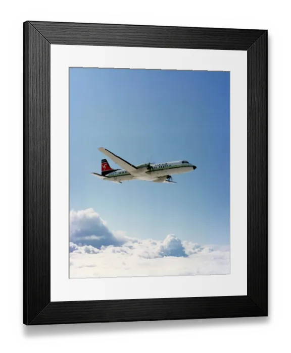 Framed Print : A British Aerospace ATP, G-UIET, of Manx Airlines Framed Print : A British Aerospace ATP, G-UIET, of Manx Airlines