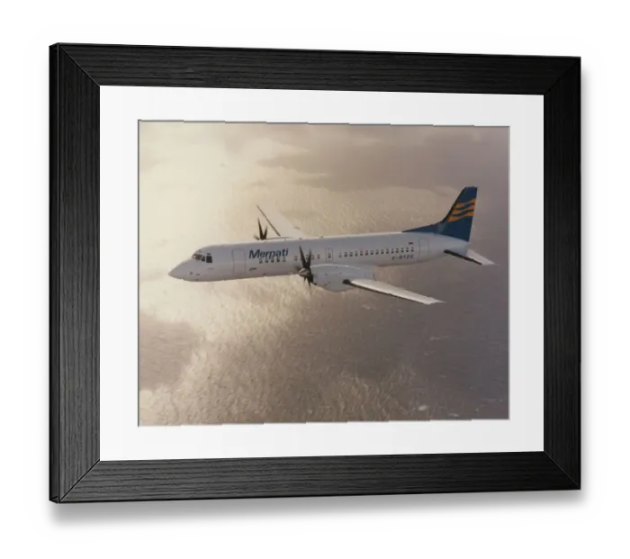 Framed Print : British Aerospace ATP, G-BTZG - Merpati Nusantara Airlines Framed Print : British Aerospace ATP, G-BTZG - Merpati Nusantara Airlines