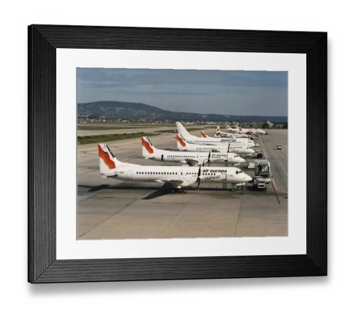 Framed Print : British Aerospace ATPs of Air Europa Express at Palma