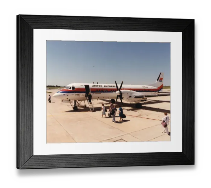 Framed Print : British Aerospace ATP, N851AW, of United Express