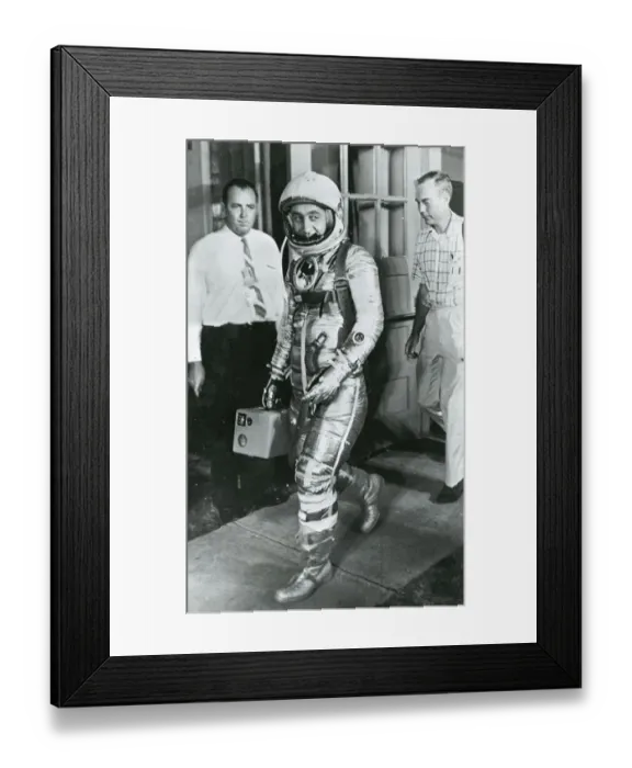 Framed Print : Astronaut Virgil ?Gus? Grissom leaves his quarters at C?