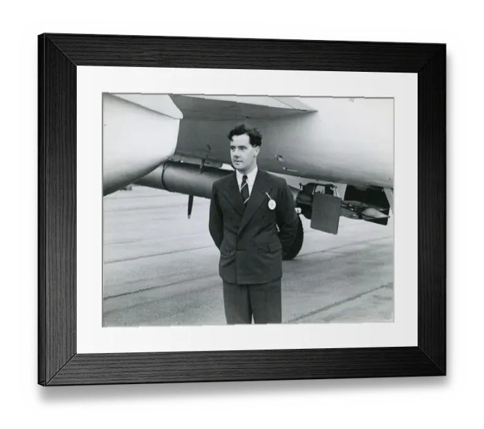 Framed Print : Wg Cdr Walter F. Gibb DSO DFC, Bristol test pilot, alon? Framed Print : Wg Cdr Walter F. Gibb DSO DFC, Bristol test pilot, alon?
