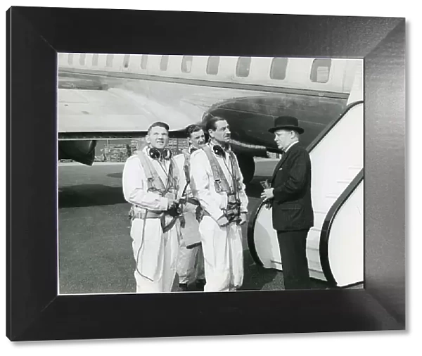 From left: Test pilots Joseph Harold ?Jimmy? Orrell and?