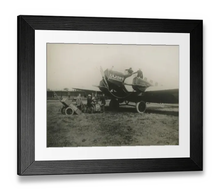 Framed Print : Junkers G24. Handwritten caption on back of photograph ? Framed Print : Junkers G24. Handwritten caption on back of photograph ?