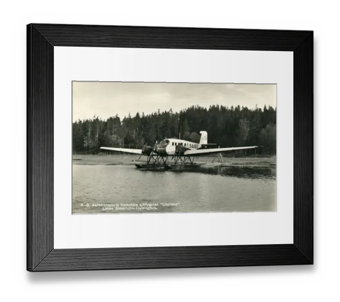 Framed Print : Junkers G24, S-aBG, of AB Aerotransport, later SE-ABG