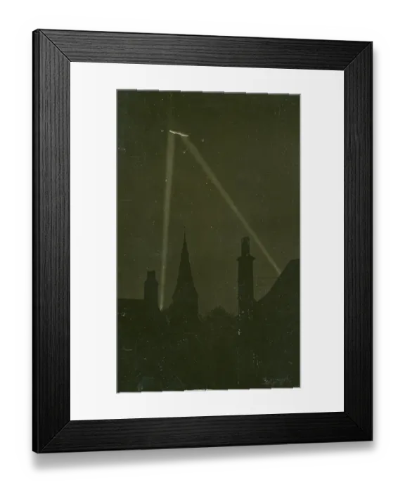 Framed Print : Zeppelin L15 (LZ48) over Woodford Church Framed Print : Zeppelin L15 (LZ48) over Woodford Church