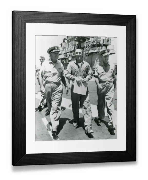 Framed Print : USAF astronaut Virgil ?Gus? Grissom wearing a US Navy o? Framed Print : USAF astronaut Virgil ?Gus? Grissom wearing a US Navy o?